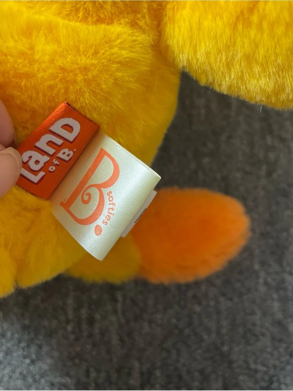 Land Of B 11” Stuffed Cat Animal Fluffy Doos Lolo Orange Kids Toy Plush